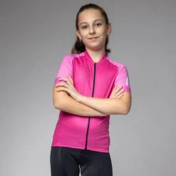 Alé Follow Me Fietstrui Kinderen - fuchsia
