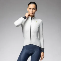 Alé KLIMATIK K-IDRO Waterafstotende Shirt met Lange Mouwen Dames - stucco