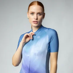 Alé OFF ROAD - GRAVEL Monsone Fietsshirt Dames - light blue