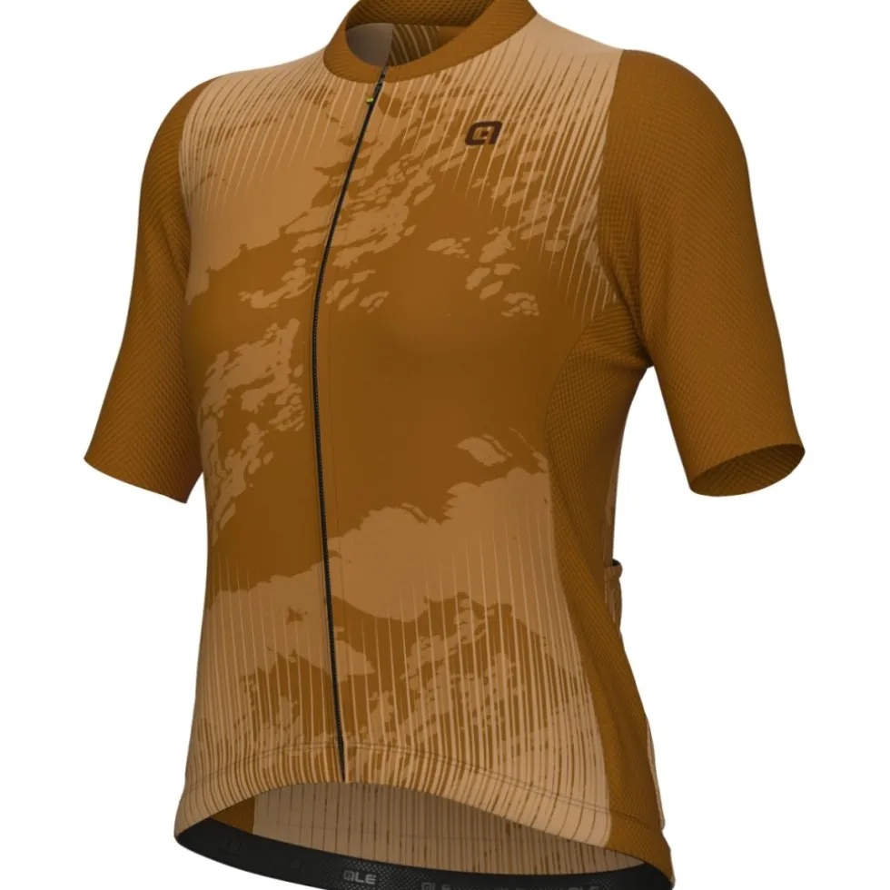 Alé OFF ROAD GRAVEL Krakatoa Radtrikot Damen - caramello