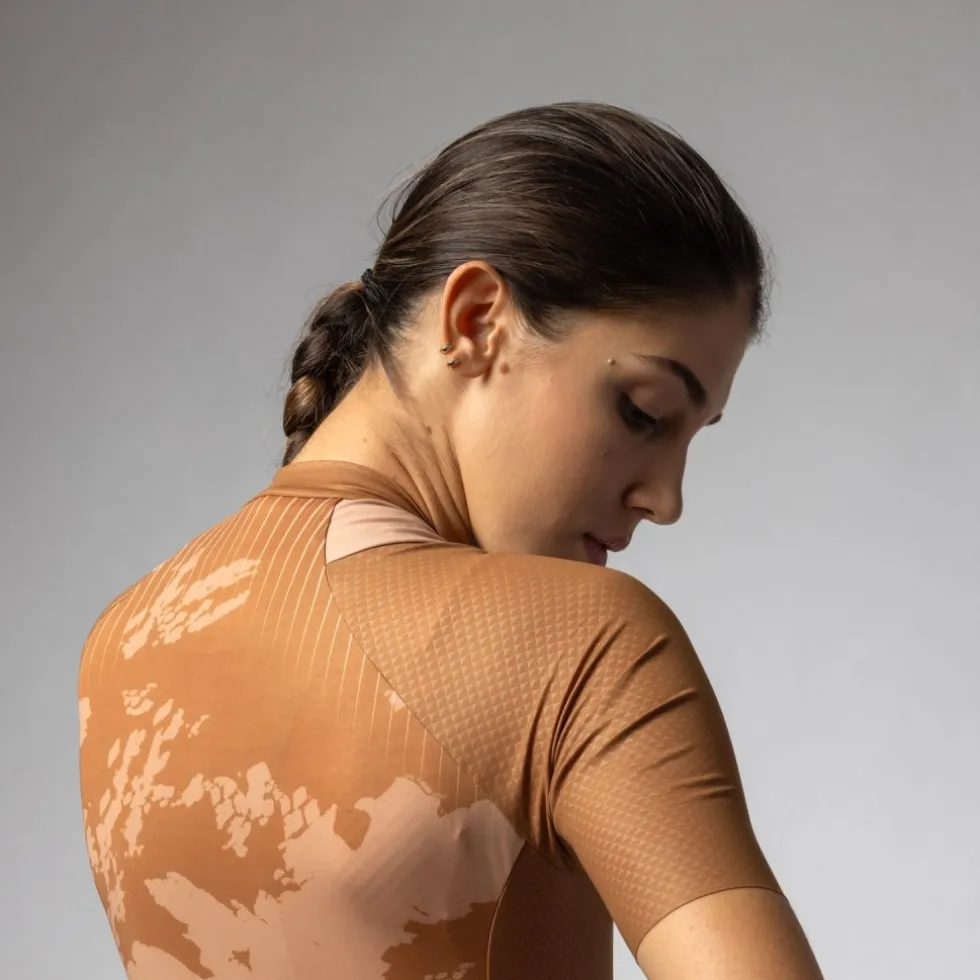 Alé OFF ROAD GRAVEL Krakatoa Radtrikot Damen - caramello