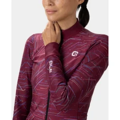Alé PR-E Byte Shirt met Lange Mouwen Dames - bordeaux