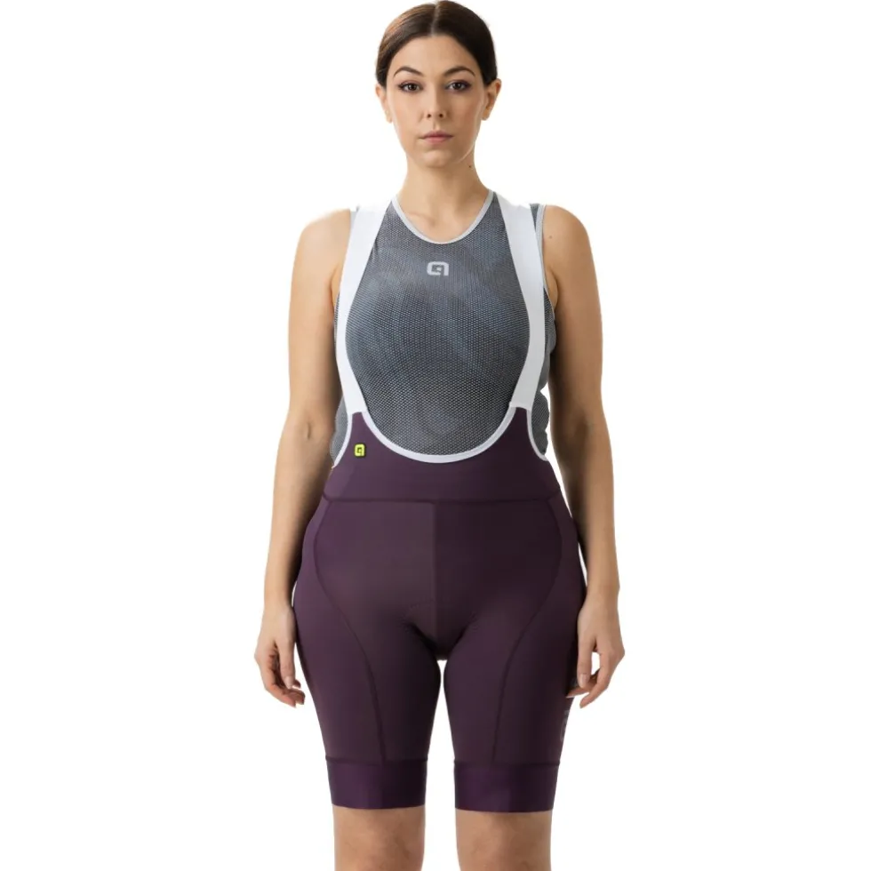 Alé PR-E Magic Colour Fietsshort met Bretels Dames - bordeaux