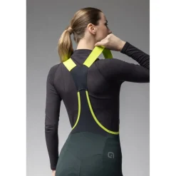 Alé PR-E Magic Colour Winter Fietsshort met Bretels Dames - scotland green