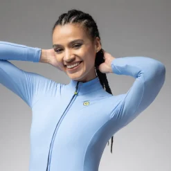 Alé R-EV1 Warm Race 2.0 Fietstrui met Lange Mouwen Dames - sky blue