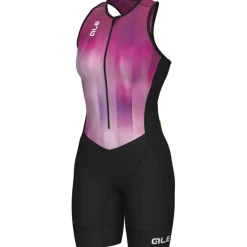 Alé TRIATHLON Crazy Triatlonpak zonder mouwen voor dames - pink combo