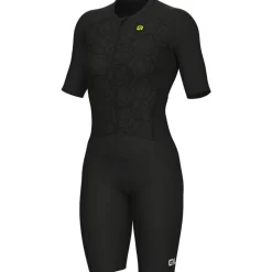 Alé TRIATHLON Focus Triatlonpak met korte mouwen voor dames - black