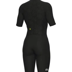 Alé TRIATHLON Focus Triatlonpak met korte mouwen voor dames - black