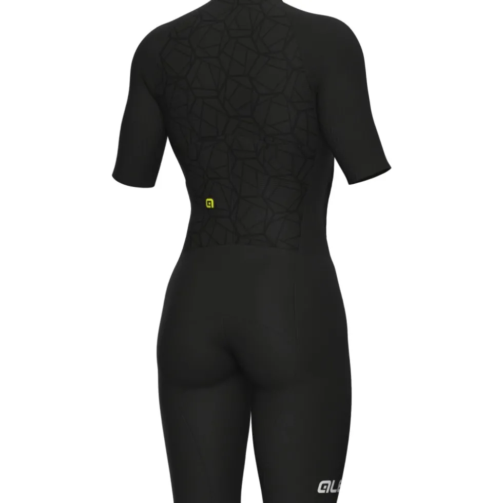 Alé TRIATHLON Focus Triatlonpak met korte mouwen voor dames - black
