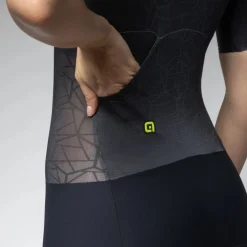 Alé TRIATHLON Focus Triatlonpak met korte mouwen voor dames - black