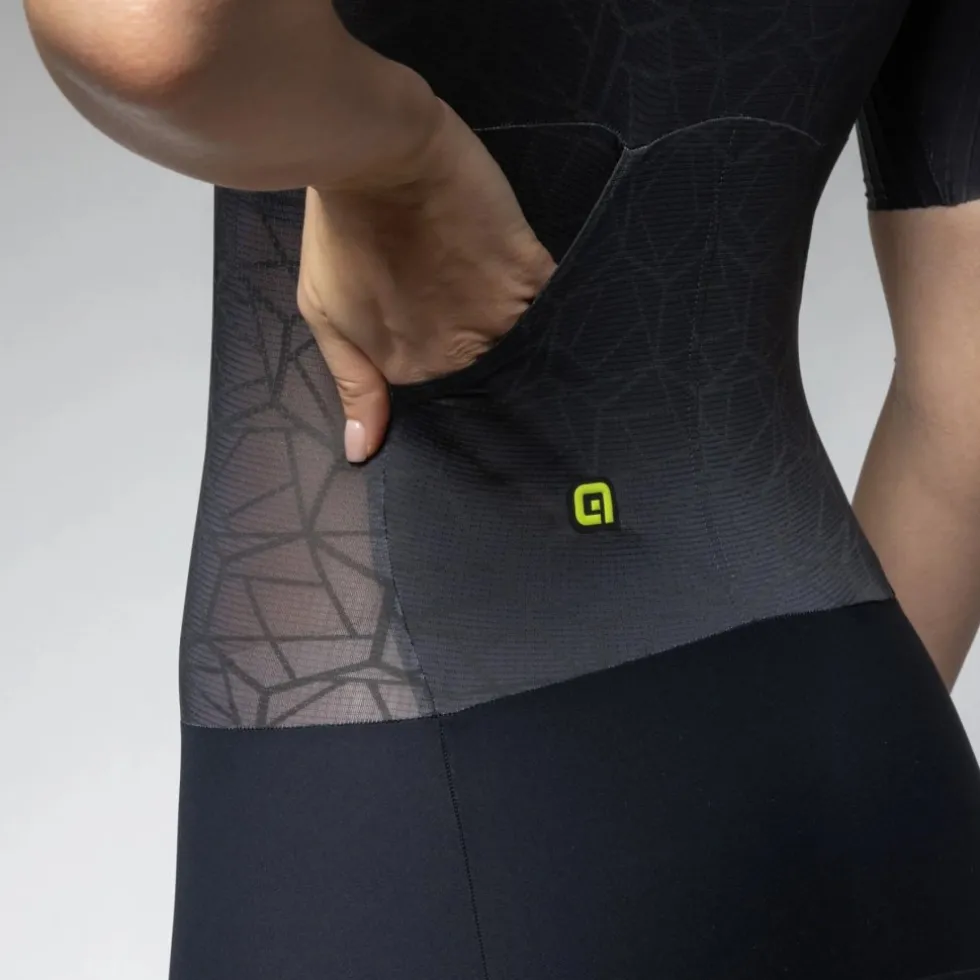 Alé TRIATHLON Focus Triatlonpak met korte mouwen voor dames - black