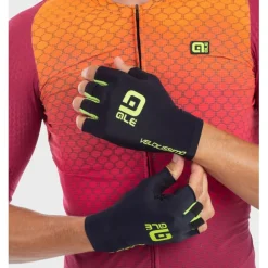 Alé Velocissimo Crono Handschoenen - black/fluo yellow