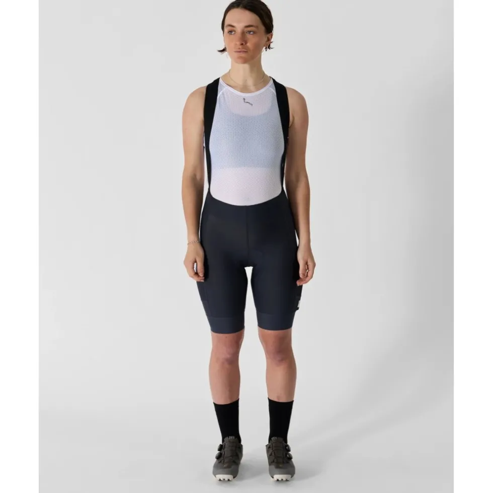 ALBION Abr1 Pocket Fietsshort met bretels Vrouwen - Graphite