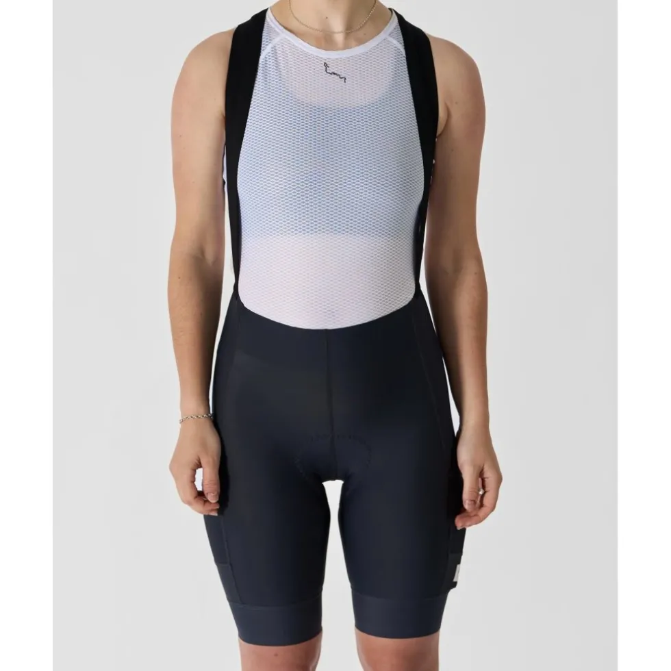 ALBION Abr1 Pocket Fietsshort met bretels Vrouwen - Graphite