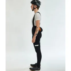 ALBION All Road Pocket Fietsbroek met Bretels Dames - Zwart