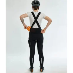 ALBION All Road Pocket Fietsbroek met Bretels Dames - Zwart