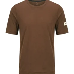 ALBION Merino Riding Unisex-t-shirt voor mannen en vrouwen - Umber