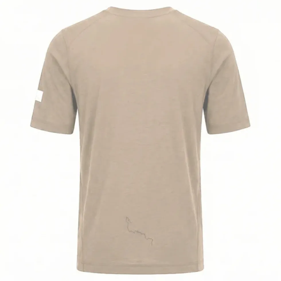 ALBION Merino Riding Unisex-t-shirt voor mannen en vrouwen - Sandstone