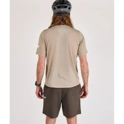 ALBION Merino Riding Unisex-t-shirt voor mannen en vrouwen - Sandstone