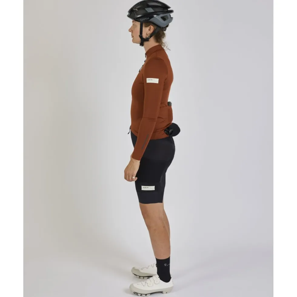 ALBION Traverse Fietsshirt met Lange Mouwen Dames - Burnt Orange