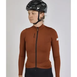 ALBION Traverse Fietsshirt met Lange Mouwen Dames - Burnt Orange