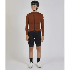 ALBION Traverse Fietsshirt met Lange Mouwen Dames - Burnt Orange
