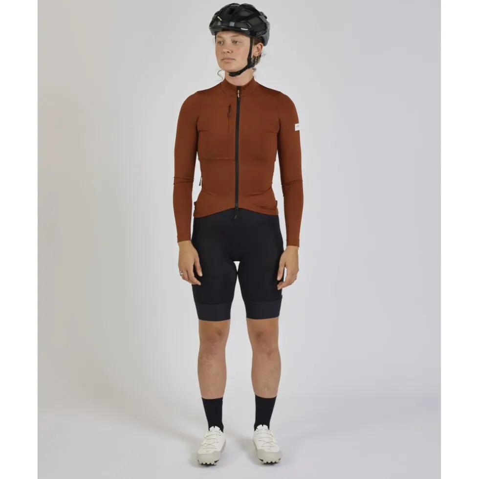 ALBION Traverse Fietsshirt met Lange Mouwen Dames - Burnt Orange