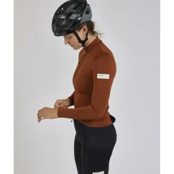 ALBION Traverse Fietsshirt met Lange Mouwen Dames - Burnt Orange