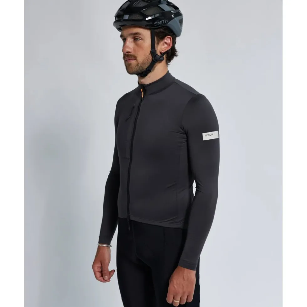 ALBION Traverse Fietsshirt met Lange Mouwen Heren - Charcoal