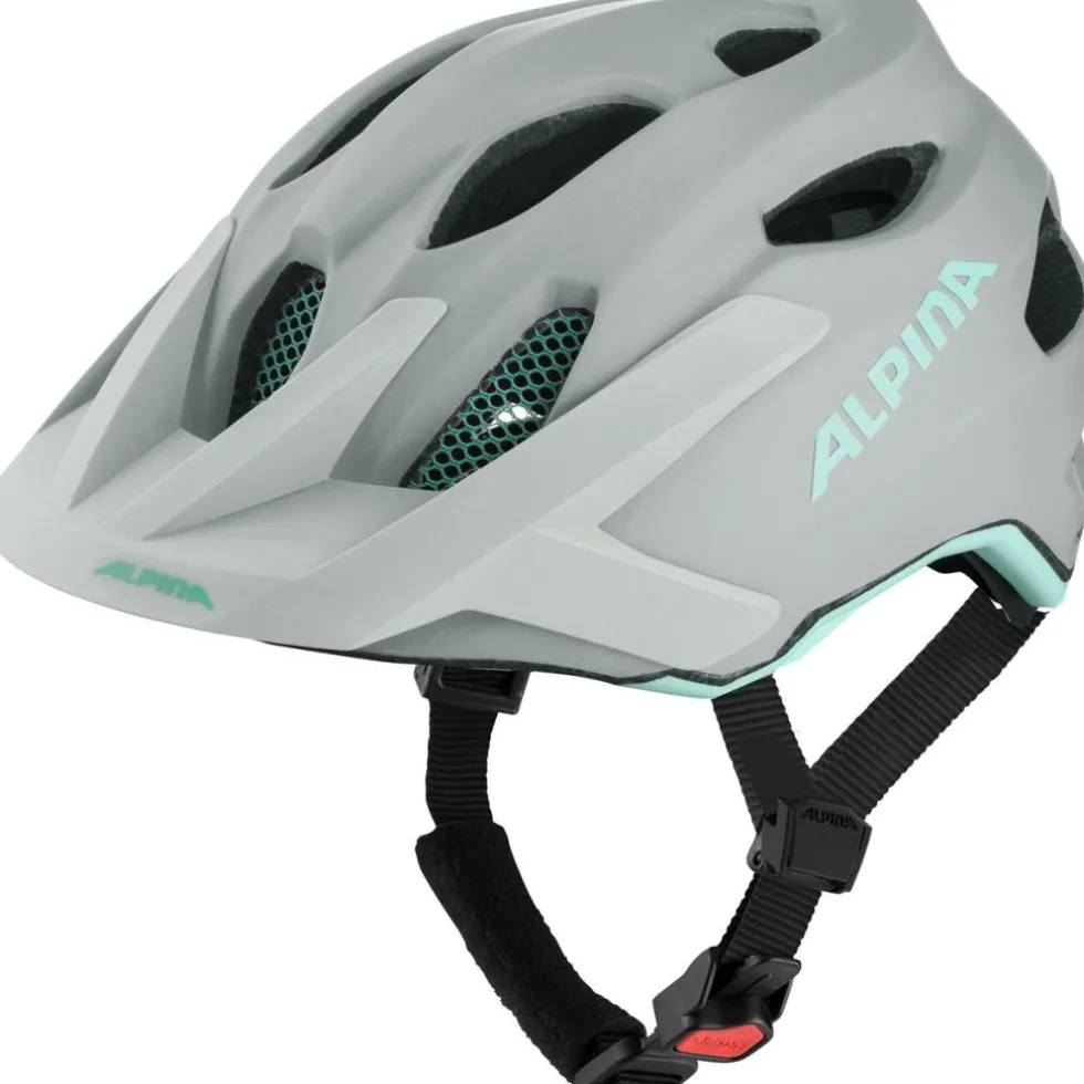 Alpina Apax JR MIPS Kinder-Fietshelm - smoke-grey turquoise matt