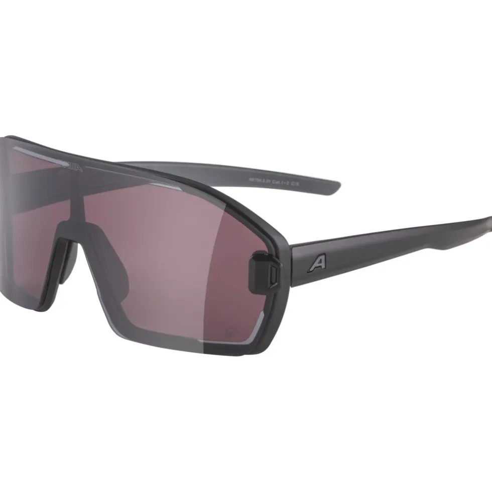 Alpina Bonfire Mag Q Bril - black matt/Quattroflex pink + black