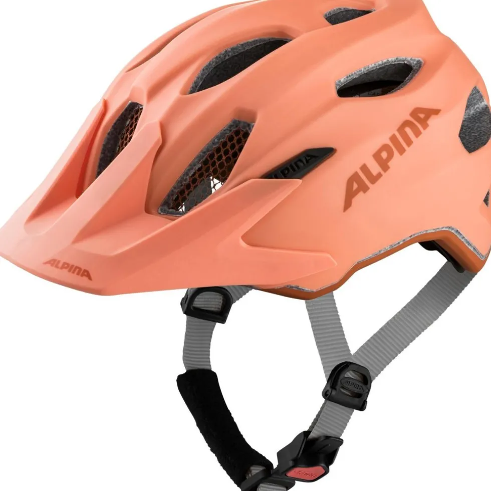 Alpina Carapax JR. Kinder-Fietshelm - peach matt