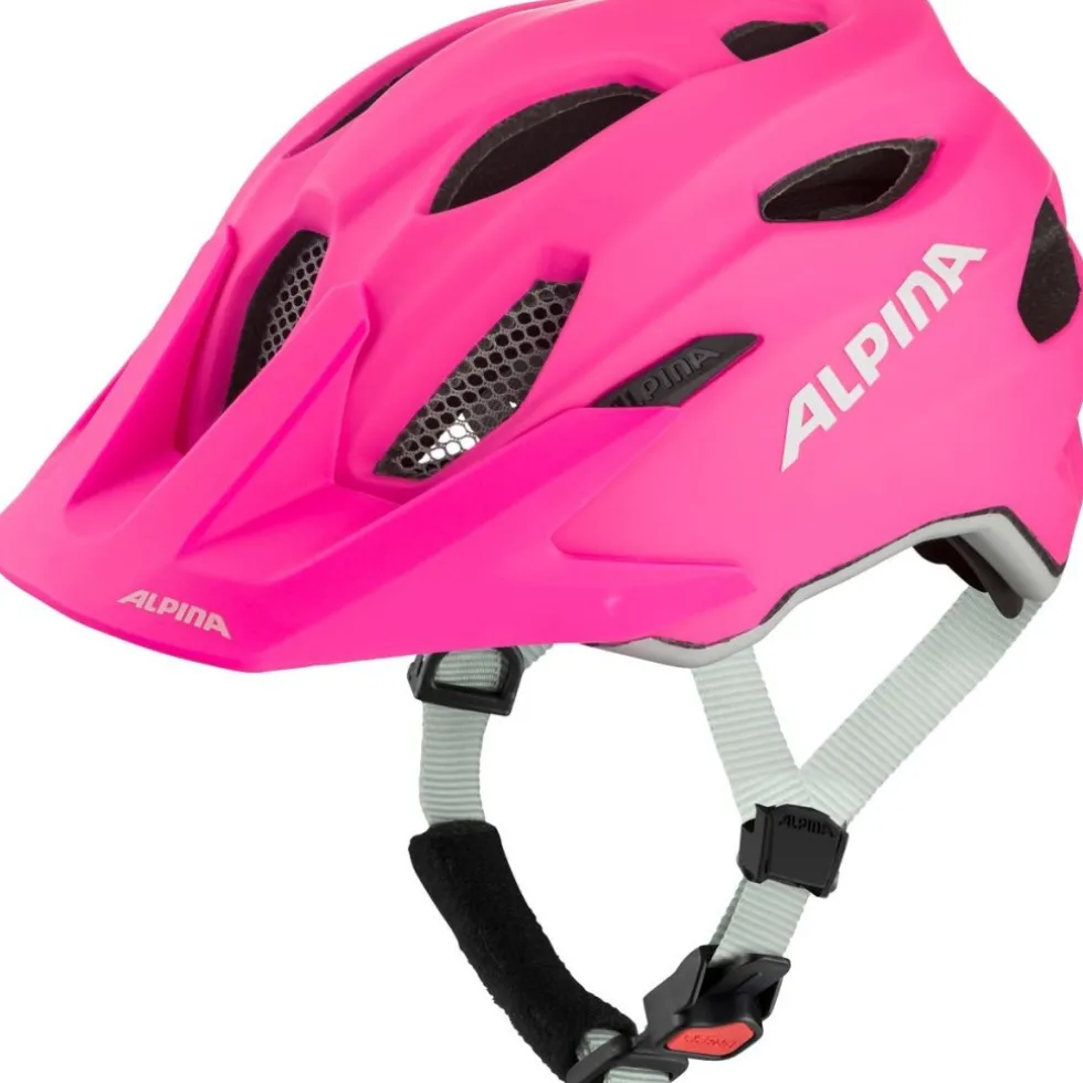 Alpina Carapax JR. Kinder-Fietshelm - shocking-pink matt