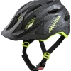 Alpina Carapax JR. Kinder-Fietshelm - black-neon-yellow