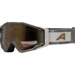 Alpina Circus Q-Lite Goggle - sand matt/gold mirror + clear