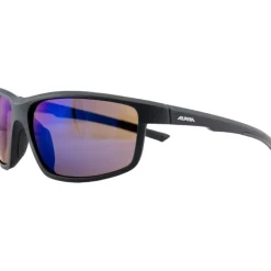 Alpina Defey Bril - black matt/blue mirror