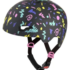 Alpina Hackney Kinder-Fietshelm - black-confetti matt