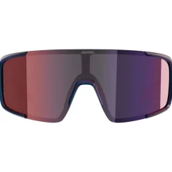 Alpina Lumin Brillen - black-purple metallic matt/pink mirror