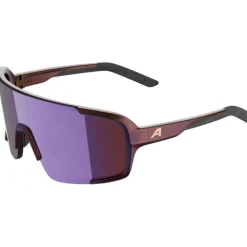 Alpina Lumin Brillen - black-purple metallic matt/pink mirror