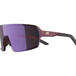 Alpina Lumin Brillen - black-purple metallic matt/pink mirror