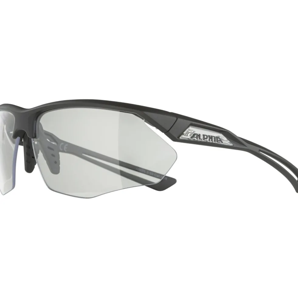 Alpina Nylos HR Bril - black-transparent matt/clear