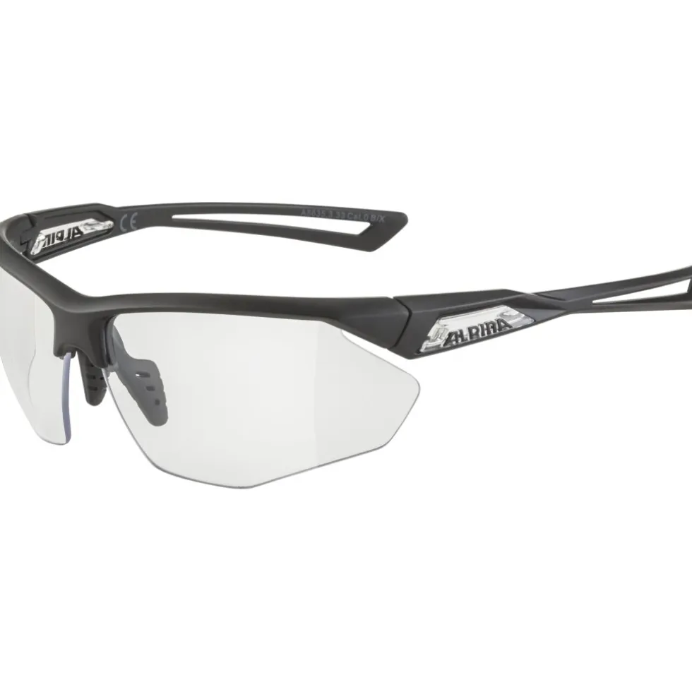 Alpina Nylos HR Bril - black-transparent matt/clear