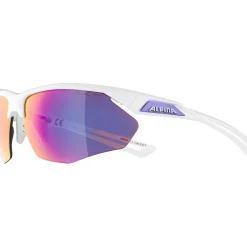 Alpina Nylos HR Bril - white-purple / purple mirror