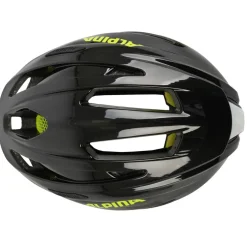 Alpina Pico Flash Kinder-Fietshelm - black-neon gloss
