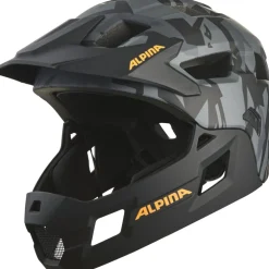 Alpina Rupi Integraalhelm Kinder - black-camo orange matt