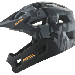 Alpina Rupi Integraalhelm Kinder - black-camo orange matt