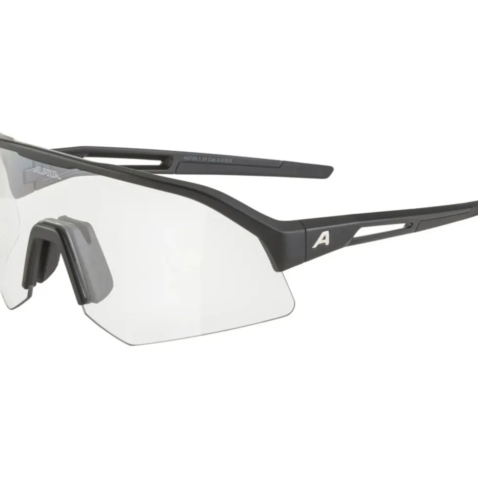Alpina Sonic HR V Brillen - black matt / Varioflex clear to black
