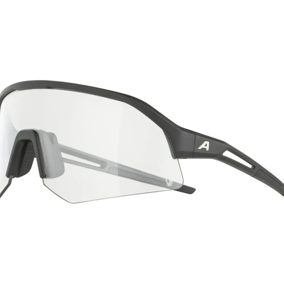 Alpina Sonic HR V Brillen - black matt / Varioflex clear to black