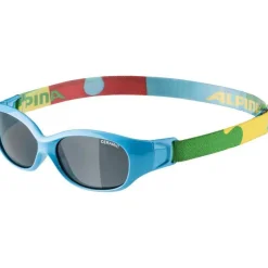 Alpina Sports Flexxy Glasses Kids - cyan-puzzle/CERAMIC black