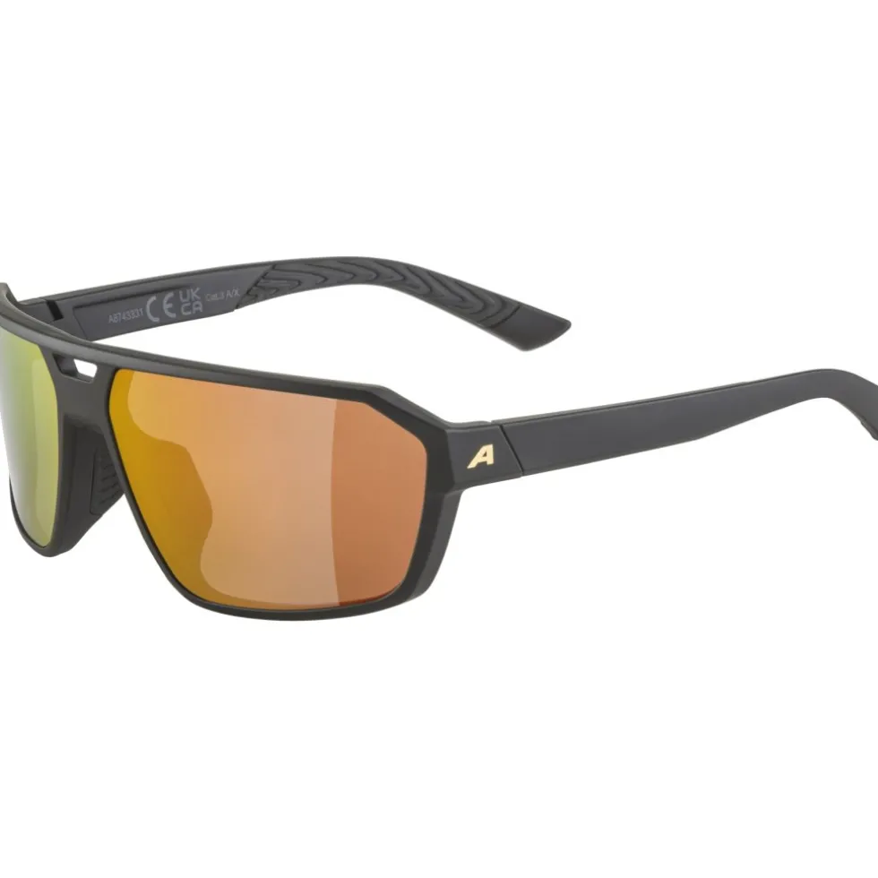 Alpina Swift Bril - black-gold matt/mirror gold